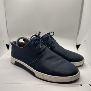 MERKMAK Men Size US 11 Navy lace up casual Leather sneakers oxford shoes 44 EU